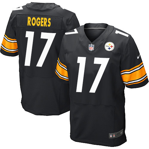 Men's Elite Eli Rogers Nike Jersey Black Home - #17 NFL Pittsburgh Steelers